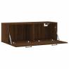 Brown Oak Wall Cabinet - Stylish Storage Solution (100x36.5 cm)