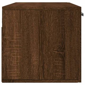 Brown Oak Wall Cabinet - Stylish Storage Solution (100x36.5 cm)