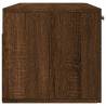 Brown Oak Wall Cabinet - Stylish Storage Solution (100x36.5 cm)