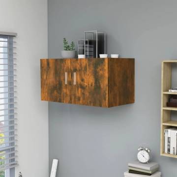 Wall Mounted Cabinet Smoked Oak - Modern & Space-Saving Design