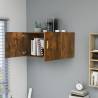 Wall Mounted Cabinet Smoked Oak - Modern & Space-Saving Design