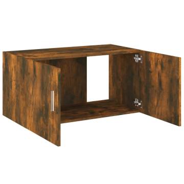 Wall Mounted Cabinet Smoked Oak - Modern & Space-Saving Design