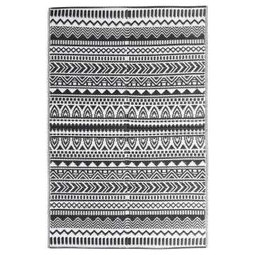 Trendy Outdoor Rug Black 120x180 cm | Hipomarket UK