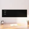 Wall-mounted Magnetic Board Black 100x30 cm Tempered Glass Colour black Size 100 x 30 cm Model without accessories 