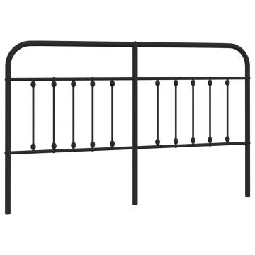 Metal Headboard Black 180 cm - Stylish & Sturdy Design