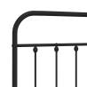 Metal Headboard Black 180 cm - Stylish & Sturdy Design