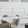 Metal Headboard White 180 cm Colour white Size 180 cm Quantity in Package 1 