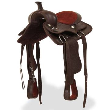 Western Saddle with Headstall & Breast Collar - Real Leather