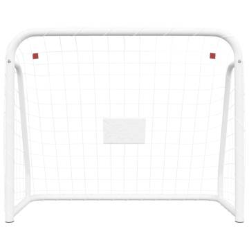 Football Goal with Net - Durable Steel & Polyester 214x75 cm