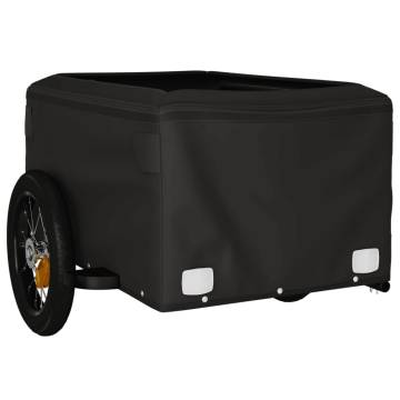 Bike Trailer Black and Red - 30 kg Iron | Hipomarket