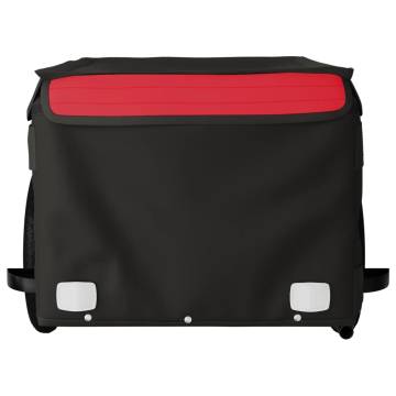 Bike Trailer Black and Red - 30 kg Iron | Hipomarket