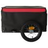 Bike Trailer Black and Red - 30 kg Iron | Hipomarket