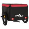 Bike Trailer Black and Red - 30 kg Iron | Hipomarket