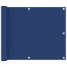 Balcony Screen Blue 75x400 cm Oxford Fabric Colour blue Size 75 x 400 cm Quantity in Package 1 