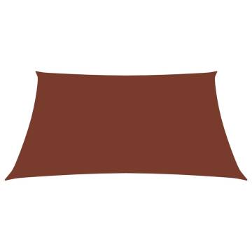 Terracotta Sunshade Sail 2.5x4.5m - Oxford Fabric Protection