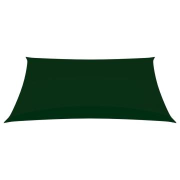 Sunshade Sail Oxford Fabric 3.5x4.5m - Dark Green