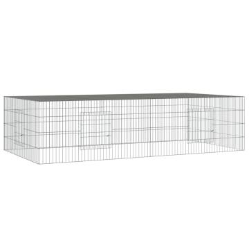 2-Panel Rabbit Cage - Durable Galvanised Iron | HipoMarket