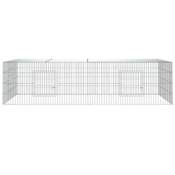 2-Panel Rabbit Cage - Durable Galvanised Iron | HipoMarket