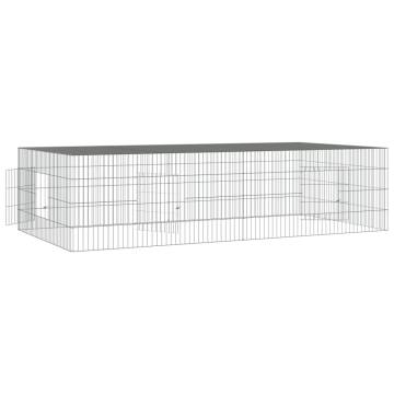 2-Panel Rabbit Cage - Durable Galvanised Iron | HipoMarket