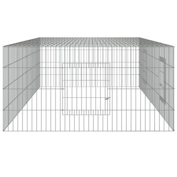 2-Panel Rabbit Cage - Durable Galvanised Iron | HipoMarket