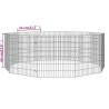 10-Panel Rabbit Cage - Spacious & Sturdy Galvanised Iron