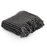 Throw Cotton Squares 220x250 cm Black Colour black Size 220 x 250 cm Quantity in Package 1 