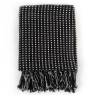 Black Cotton Throw 220x250 cm - Soft, Trendy & Washable