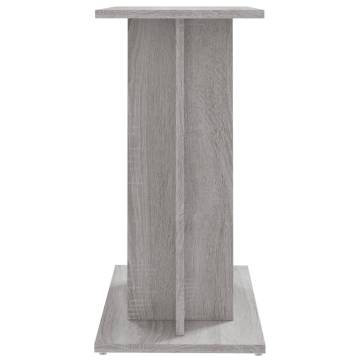 Aquarium Stand Grey Sonoma - 60x30x60 cm Engineered Wood