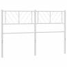 Metal Headboard White 140 cm - Stylish & Durable Design