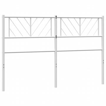 Metal Headboard White 140 cm - Stylish & Durable Design