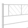 Metal Headboard White 140 cm - Stylish & Durable Design