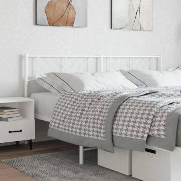 Stylish White Metal Headboard 160 cm | Hipomarket