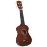 Soprano Ukulele Set for Kids - Dark Wood 21" | HipoMarket