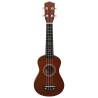 Soprano Ukulele Set for Kids - Dark Wood 21" | HipoMarket