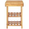 Compact Solid Acacia Wood Shoe Rack - 90x32x46 cm