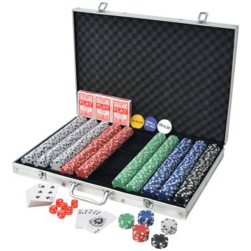 Poker Set with 1000 Chips - Premium Aluminium Case