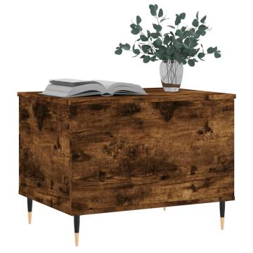 Elegant Smoked Oak Coffee Table - 60x44.5x45 cm | HipoMarket