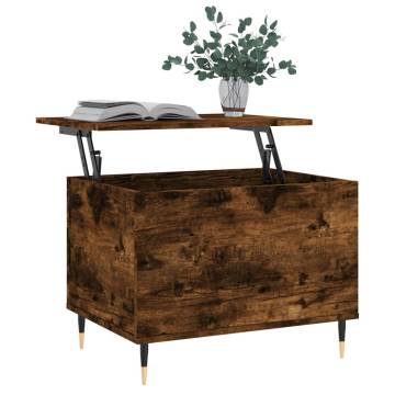 Elegant Smoked Oak Coffee Table - 60x44.5x45 cm | HipoMarket