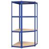 4-Layer Blue Corner Shelf - Durable & Stylish Storage Solution