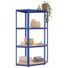 4-Layer Blue Corner Shelf - Durable & Stylish Storage Solution