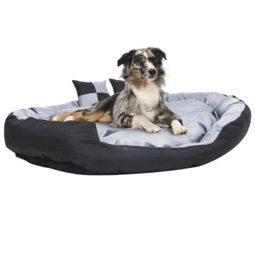 Reversible Washable Dog Cushion - Grey & Black 150x120cm