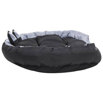 Reversible Washable Dog Cushion - Grey & Black 150x120cm