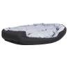 Reversible Washable Dog Cushion - Grey & Black 150x120cm