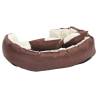 Reversible & Washable Dog Cushion - Brown & Cream 85x70 cm