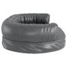 Ergonomic Foam Dog Bed Grey - 75x53 cm Faux Leather | Hipo Market