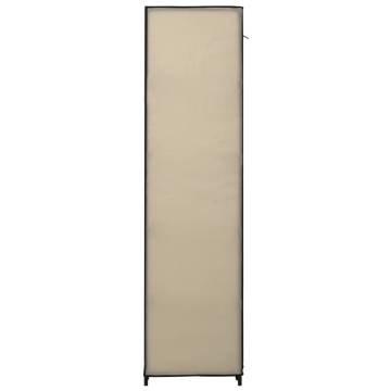 Folding Wardrobe Cream 110x45x175 cm - Space-Saving Storage