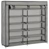 Grey Shoe Cabinet with Cover - 5-Tier Storage Solution