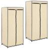 Wardrobes 2 pcs Cream 75x50x160 cm Colour cream Quantity in Package 1 Amount 2 