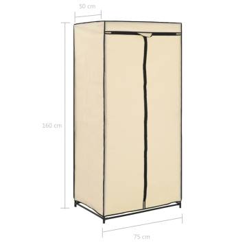 Cream Wardrobes - 2 pcs 75x50x160 cm | Hipomarket UK