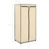 Cream Wardrobes - 2 pcs 75x50x160 cm | Hipomarket UK